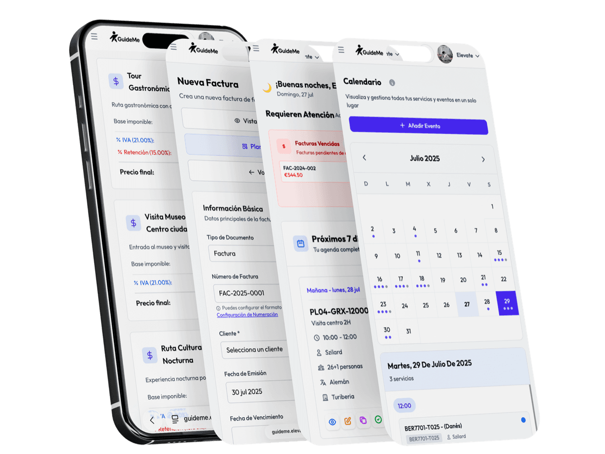 App móvil para guías sobre la que se construye la app personalizada de cada agencia